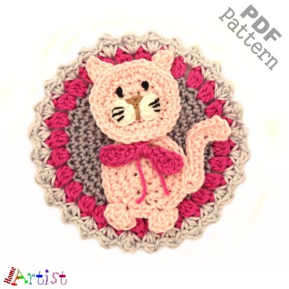 Kitty crochet patch