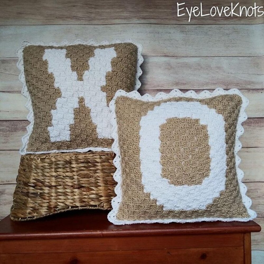 Letter throw clearance pillows