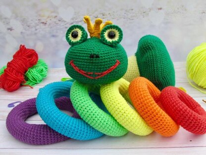 Stacking rings Rainbow Frog