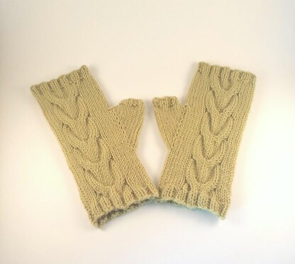 Double Cable Mittens