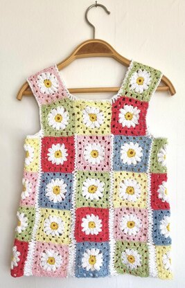 Crocheted floral dress