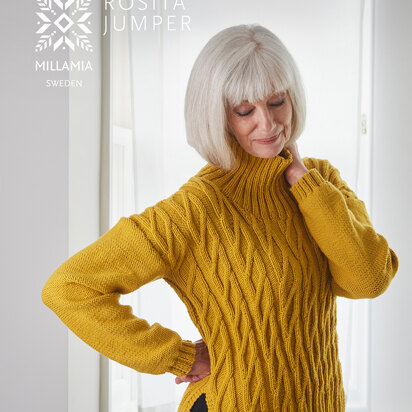 Rosita Jumper - Knitting Pattern For Women in MillaMia Naturally Soft Aran