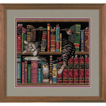 Dimensions Frederick The Literate Cross Stitch Kit - 30cm x 28cm