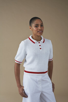 Robyn Top - Knitting Pattern For Women in Debbie Bliss Piper