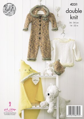 Baby Set in King Cole DK - 4231 - Downloadable PDF