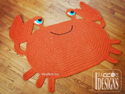 Cranky Crab Crochet Rug