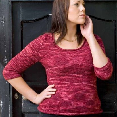 Simple Sweater in Manos del Uruguay Silk Blend