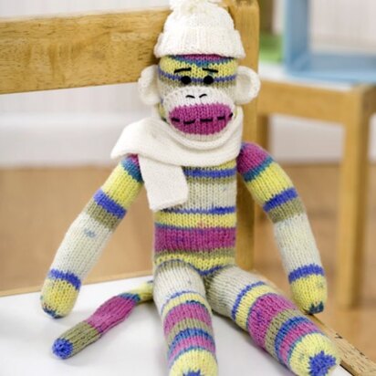 Red Heart Sock Monkey in Red Heart Heart & Sole - WR1923