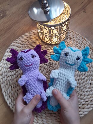 Axolotl Crochet PATTERN, Amigurumi crochet pattern, amigurumi axolotl, crochet axolotl, crochet plush animals