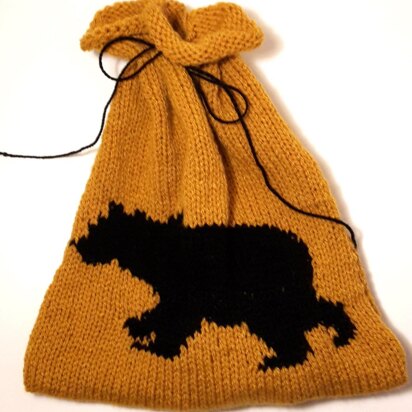 Drawstring Pouch - Bear