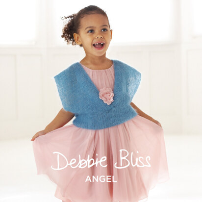 Deep V Top -  Knitting Pattern for Kids in Debbie Bliss Angel by Debbie Bliss