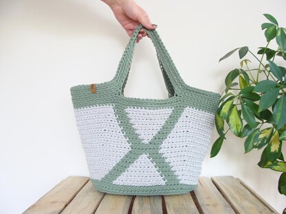 Geometric Basket Bag