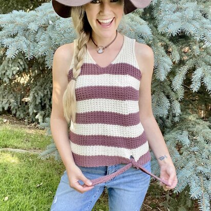 Red Rocks Textured Tie Tank