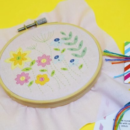 The Make Arcade Meadow Printed Embroidery Kit