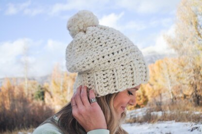 Aspen Pom Pom Hat  Winter Wool Designs