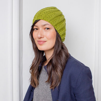 Milo Hat - Knitting Pattern for Women in MillaMia Naturally Soft Aran