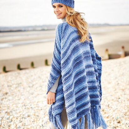 Ponchos & Hat in Rico Creative Melange Big Super Chunky - 775 - Downloadable PDF