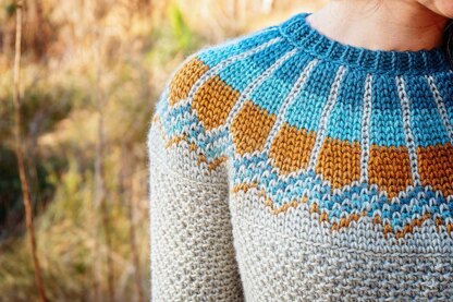 Traveler Fair Isle Crochet Sweater