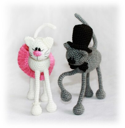 Casper and Katy Cats Crochet Pattern