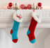 Fur Top Holiday Stockings in Red Heart Super Saver Economy Solids and Boutique Fur - LW4874 - Downloadable PDF