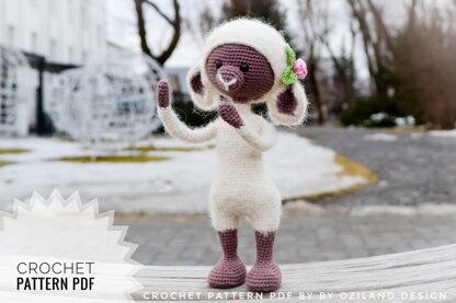 Crochet Pattern: Rosy the lamb toy