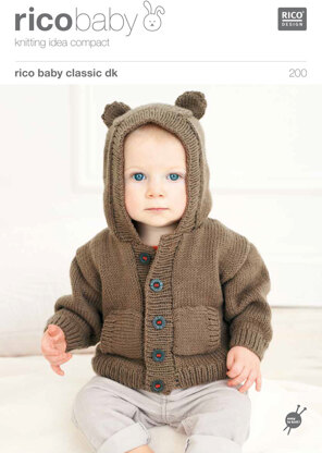 Babies’ Hoodies in Rico Baby Classic DK - 200