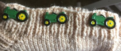 Child’s Green Tractor Sweater