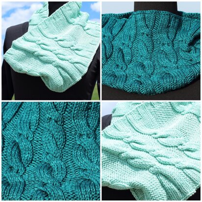 Beach Glass Cowl - knitting pattern
