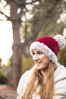 Faux Fur Santa Suzette Hat