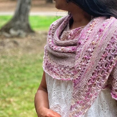 Rose Bed Shawl