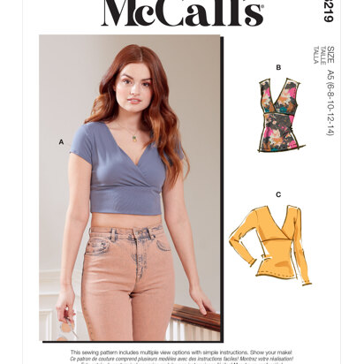 McCall's Misses' Top M8219 - Sewing Pattern