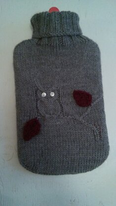 Owl Hot Water Bottle Cover