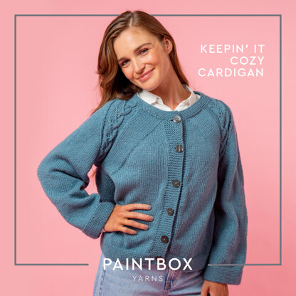 Paintbox Yarns Keepin' it Cozy Cardigan PDF (Free)