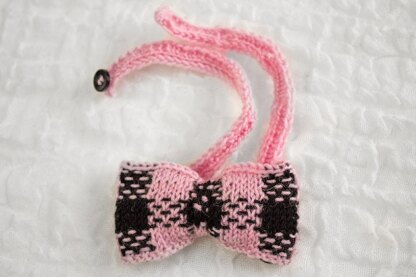 Girl Gingham Look Bow Headband