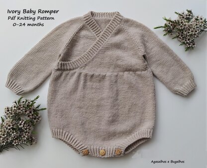 Ivory Baby Romper | 0-24 months