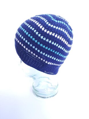 Dotted Stripes Beanie