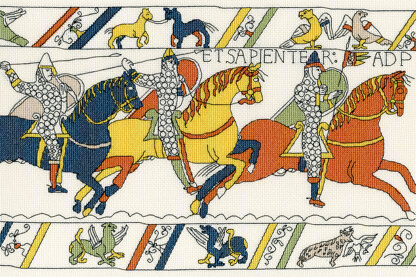 Bothy Threads The Bayeux Tapestry - Cavalry Cross Stitch Kit - 39cm x 26cm