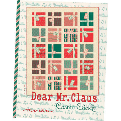 Moda Fabrics Dear Mr Claus Quilt - Downloadable PDF