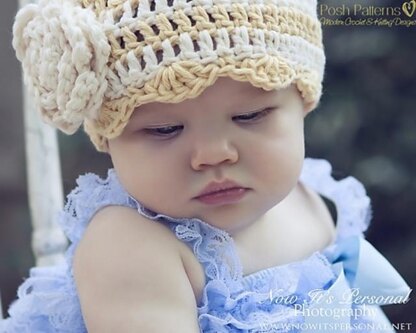 Petal Edge Beanie With Flower 261