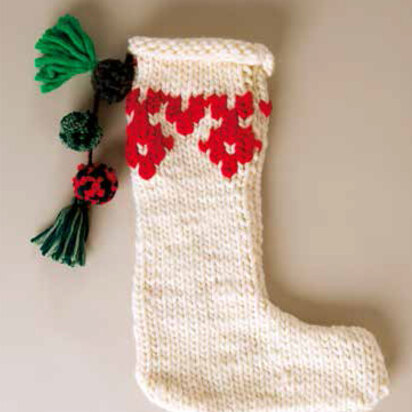 Christmas Stocking in Rico Essentials Super Super Chunky