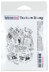 Darkroom Door Texture Cling Stamp 3"X2" - Tickets