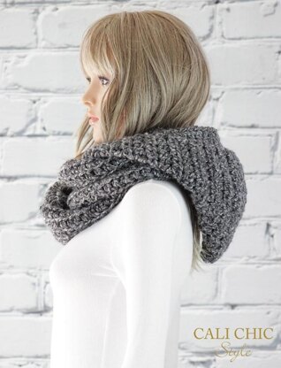 Alexia Crochet Hooded Scarf #800