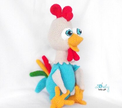 Rooster Amigurumi Crochet Pattern