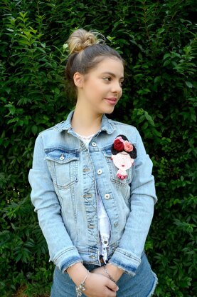 Frida Kahlo Inspired Brooch