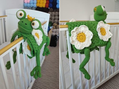 3in1 Jungle Frog Baby Blanket