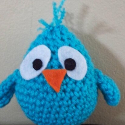 Baby Blue Bird Plush Toy Crochet Pattern