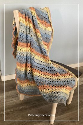 Easy Crochet Modern Granny Blanket Pattern