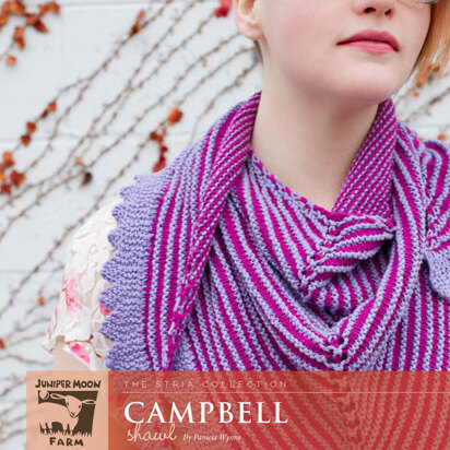 Campbell Shawl in Juniper Moon Farm Neve - Downloadable PDF