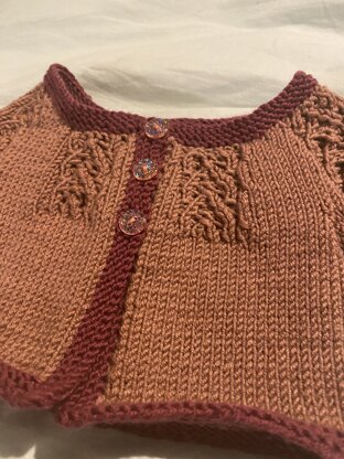 Tiny baby cardigan