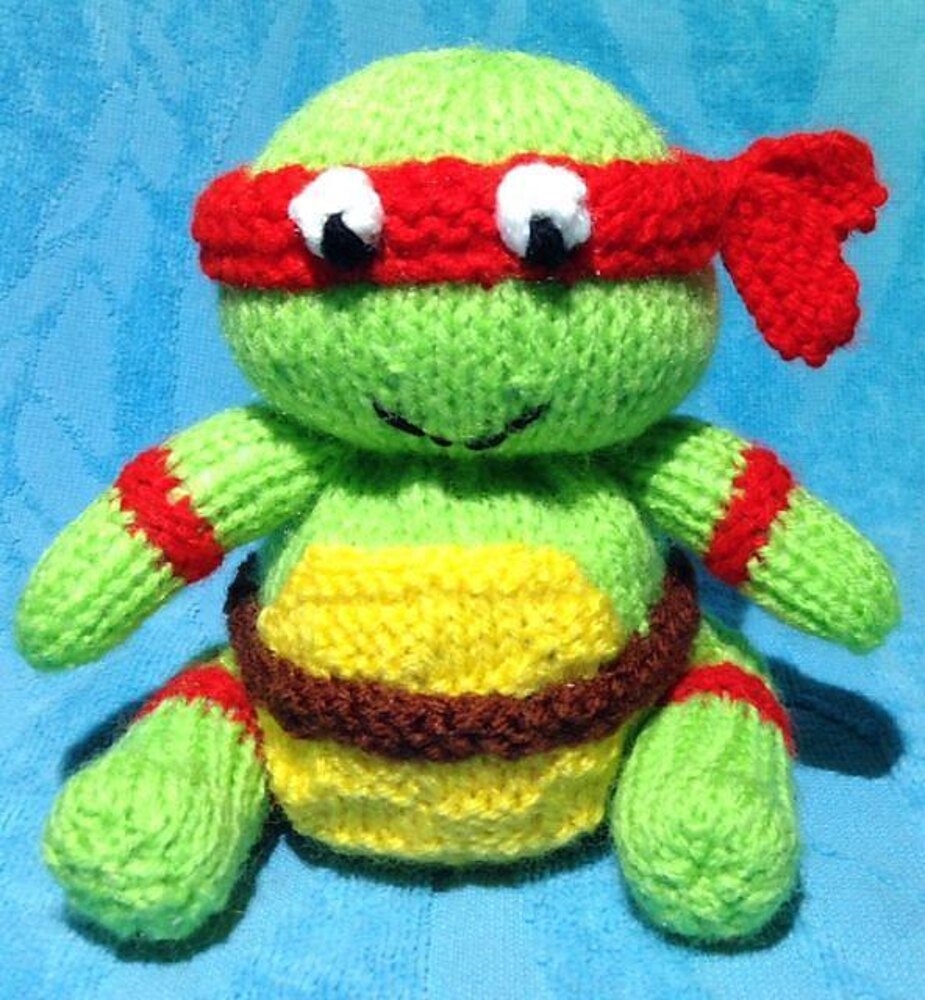 Turtle Stuffed Animal, Ninja Turtle - Free Sewing Pattern